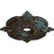 Ekena Millwork Benson Classic Medallion (Canopies up to 6 1/2"), 28 3/8"OD x 3 3/4"ID x 1 5/8"P, Bronze Blue Patina CM28BEBBS - alternate 2